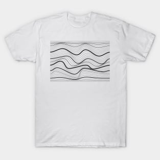 Abstract Geometric lines T-Shirt